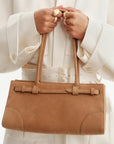 BILLINI Nadia Shoulder Bag Camel Suede