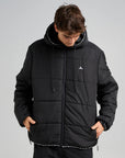 THE MAD HUEYS - Hurricane Puffer Jacket - Blacket