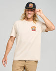 MAD HUEYS - OZ STRAYA SS TEE.  Cement