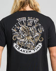 MAD HUEYS -  Kraken Port Hole SS Tee.  Black