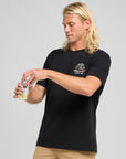 MAD HUEYS -  Kraken Port Hole SS Tee.  Black