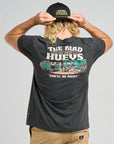 MAD HUEYS - SHE'LL BE RIGHT Tee.  Vintage Black