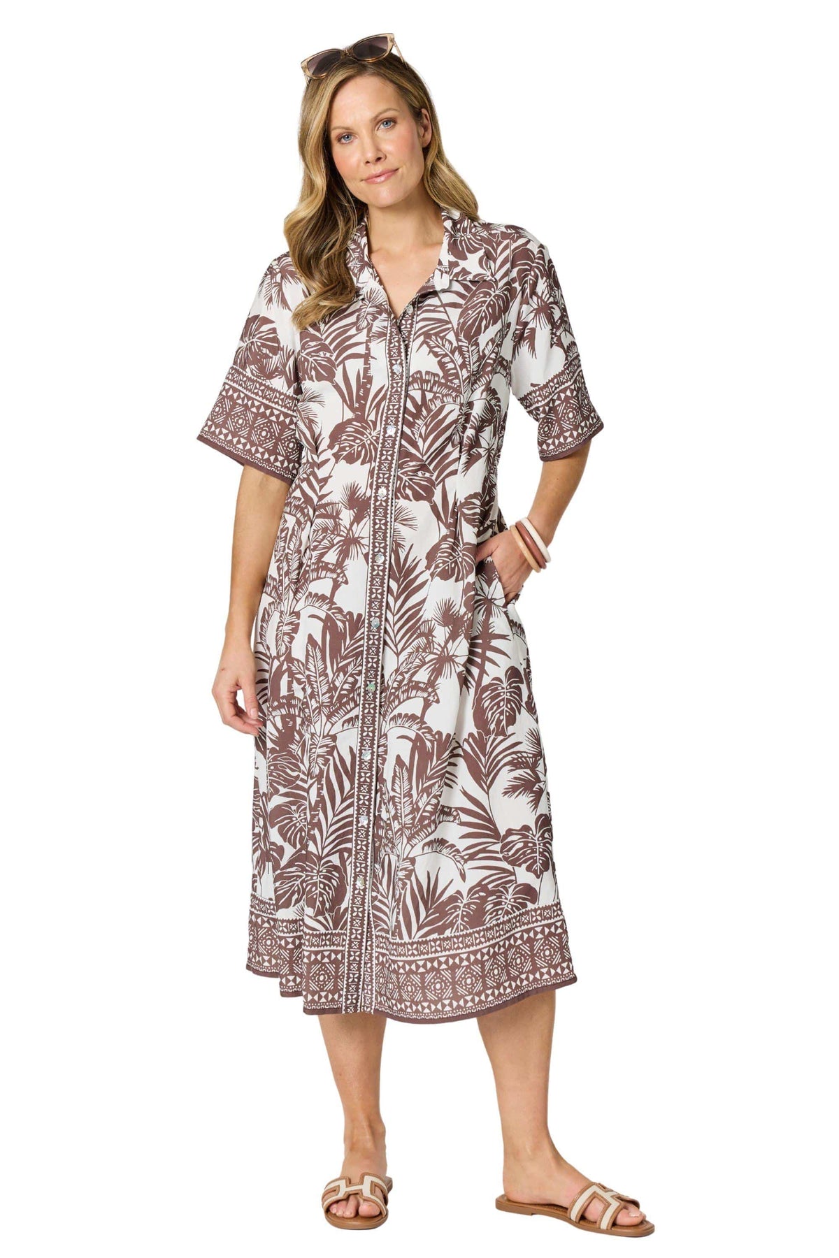 HAMMOCK &amp; VINE - Palm Cove Shirt Dress - Espresso