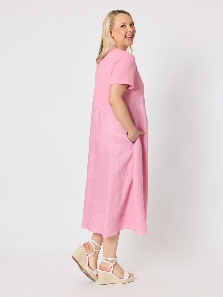 GORDON SMITH - Womens Le Marais Linen Dress - Musk