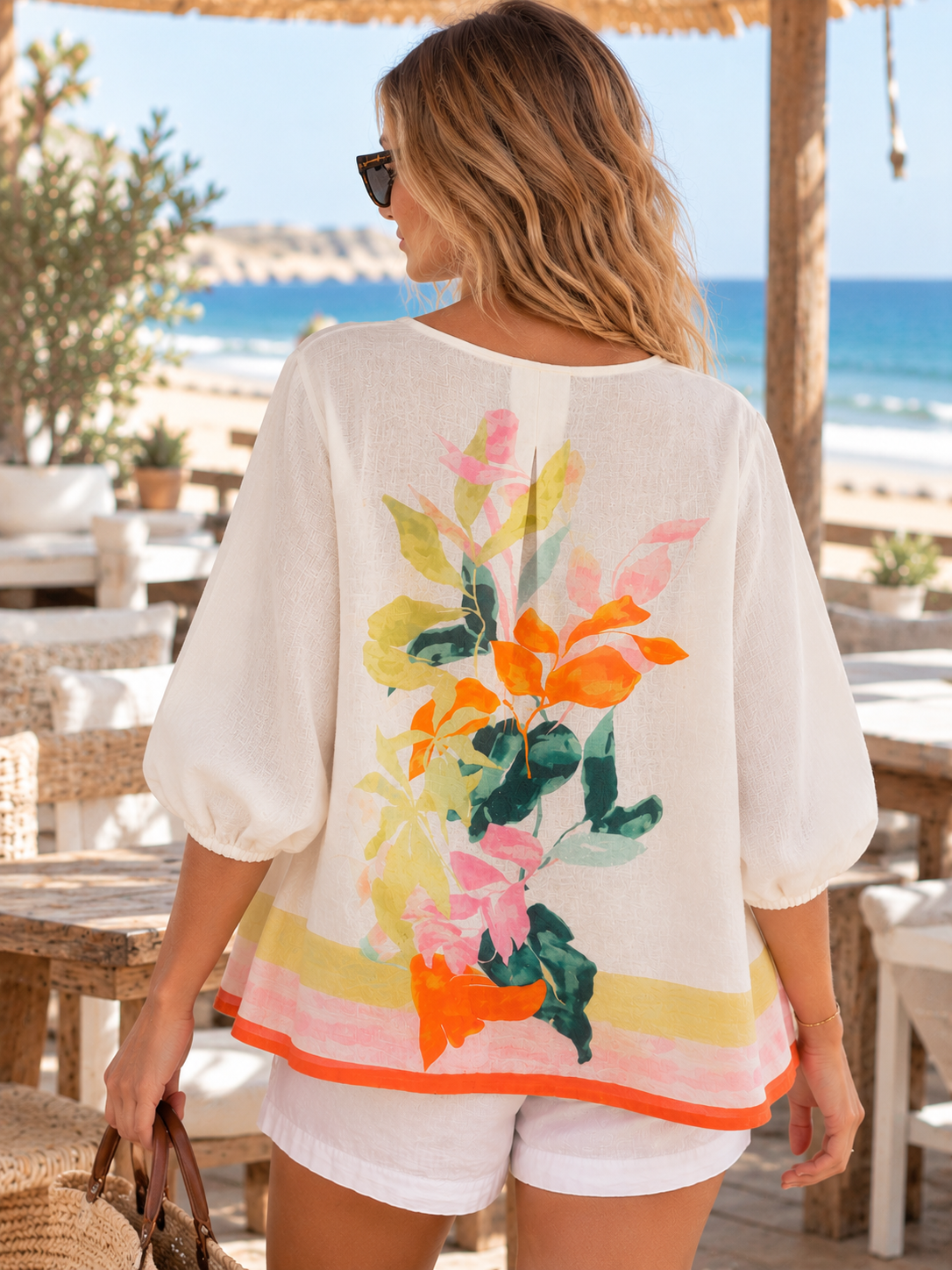 CORFU - Soft Horizon Top - Linen