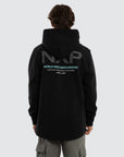 Nena & Pasadena - Peak Dual Curved Hoodie - Jet Black