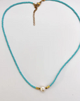 WE THE CARTEL - Blue Beaded Necklace