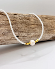 WE THE CARTEL - White Beaded Necklace