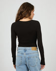 SILENT THEORY - Atlas Long Sleeve Top - Black
