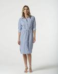 GOONDIWINDI - Jasper Stripe Dress - blue