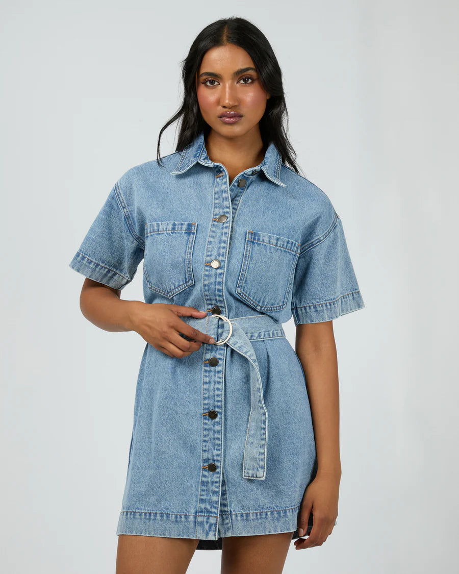 ALL ABOUT EVE - Sunny Denim Dress - Light Blue