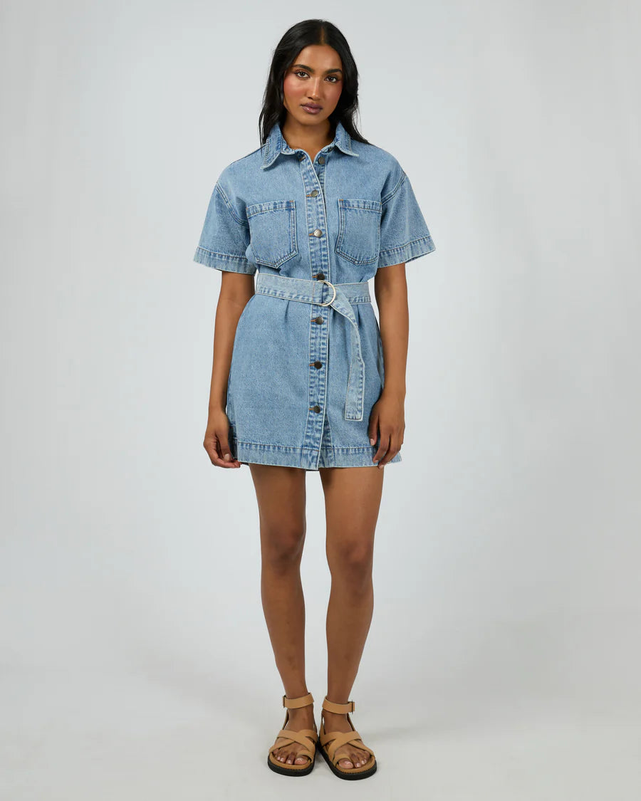 ALL ABOUT EVE - Sunny Denim Dress - Light Blue