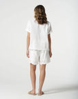 GOONDIWINDI - Oversized Embroidered Hemline Shirt - Optical White