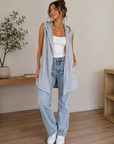 THREADZ - Hooded Cardigan - Grey