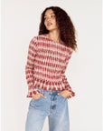 MINK PINK - Anouk Shirred Top - Check