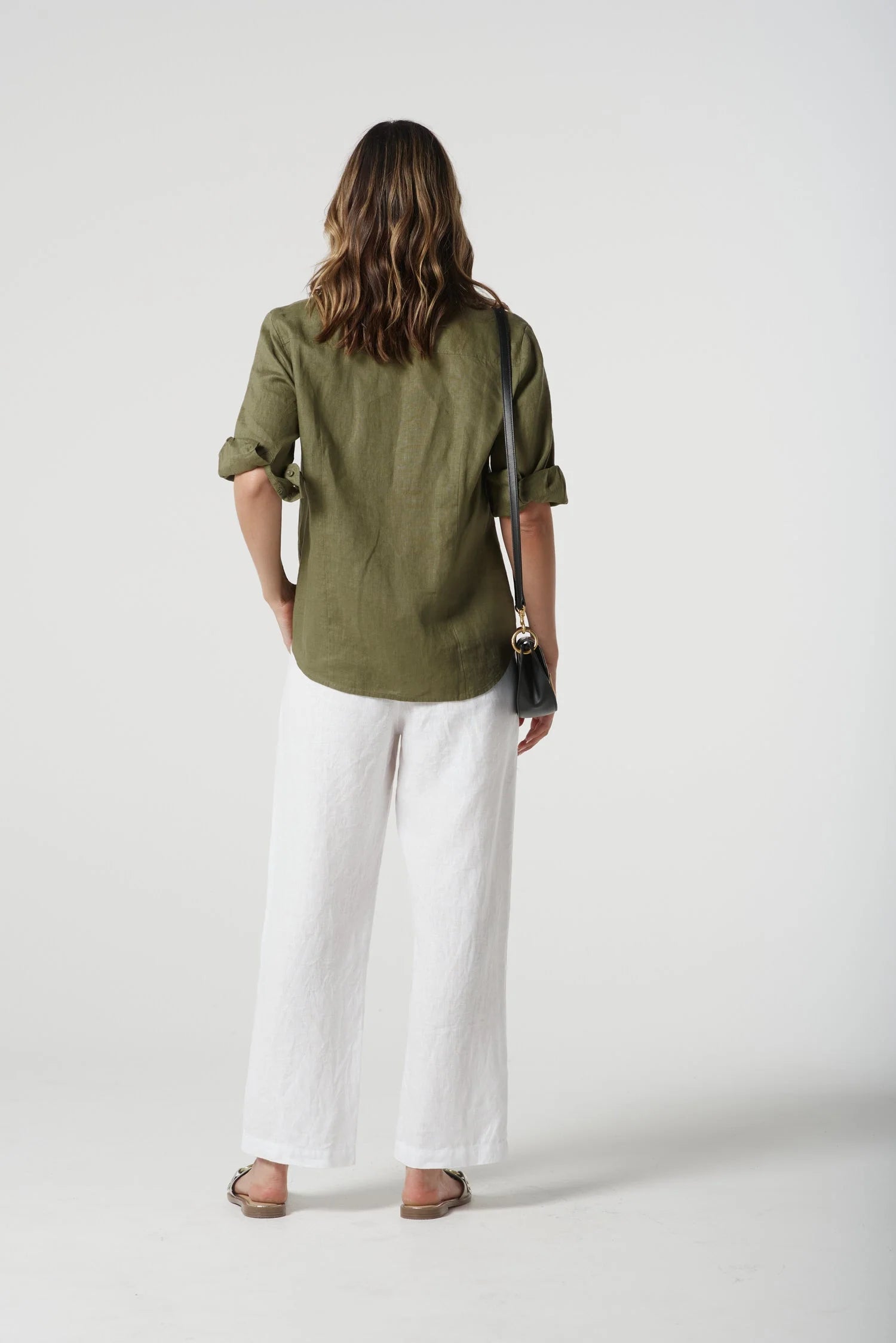 GOONDIWINDI - Frill Shirt - Sage Green