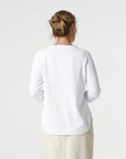 GOONDIWINDI - Sorbet Cotton 3/4 Sleeve Raglan Knit - Optical White