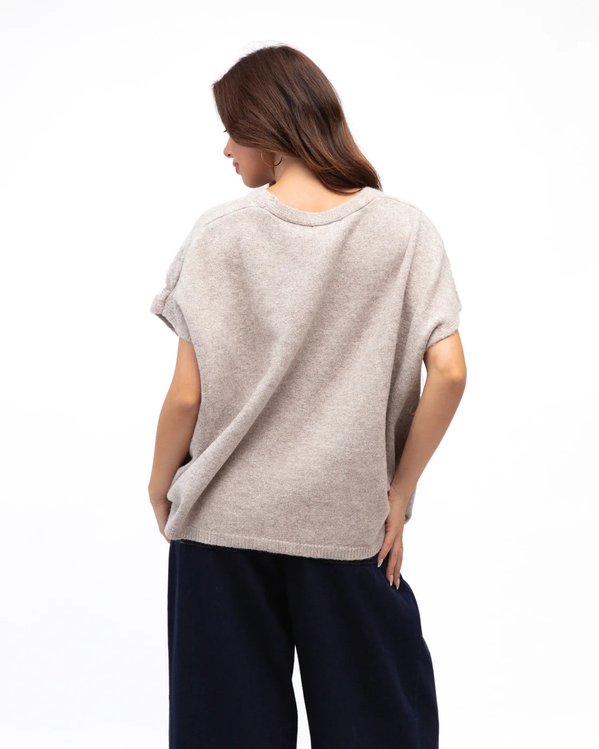 LABEL OF LOVE - Palm Embroidered Knit - Natural
