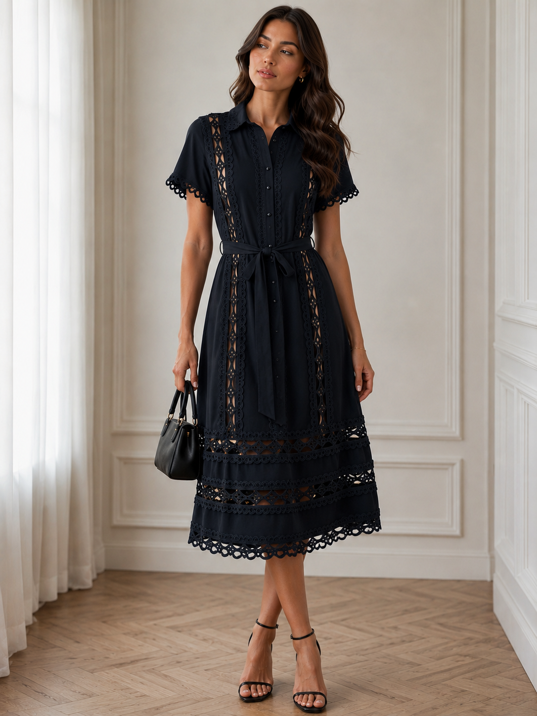 LUNA SKY - Dress - Black