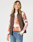 GORDON SMITH - Brighton Puffer Vest - Chocolate