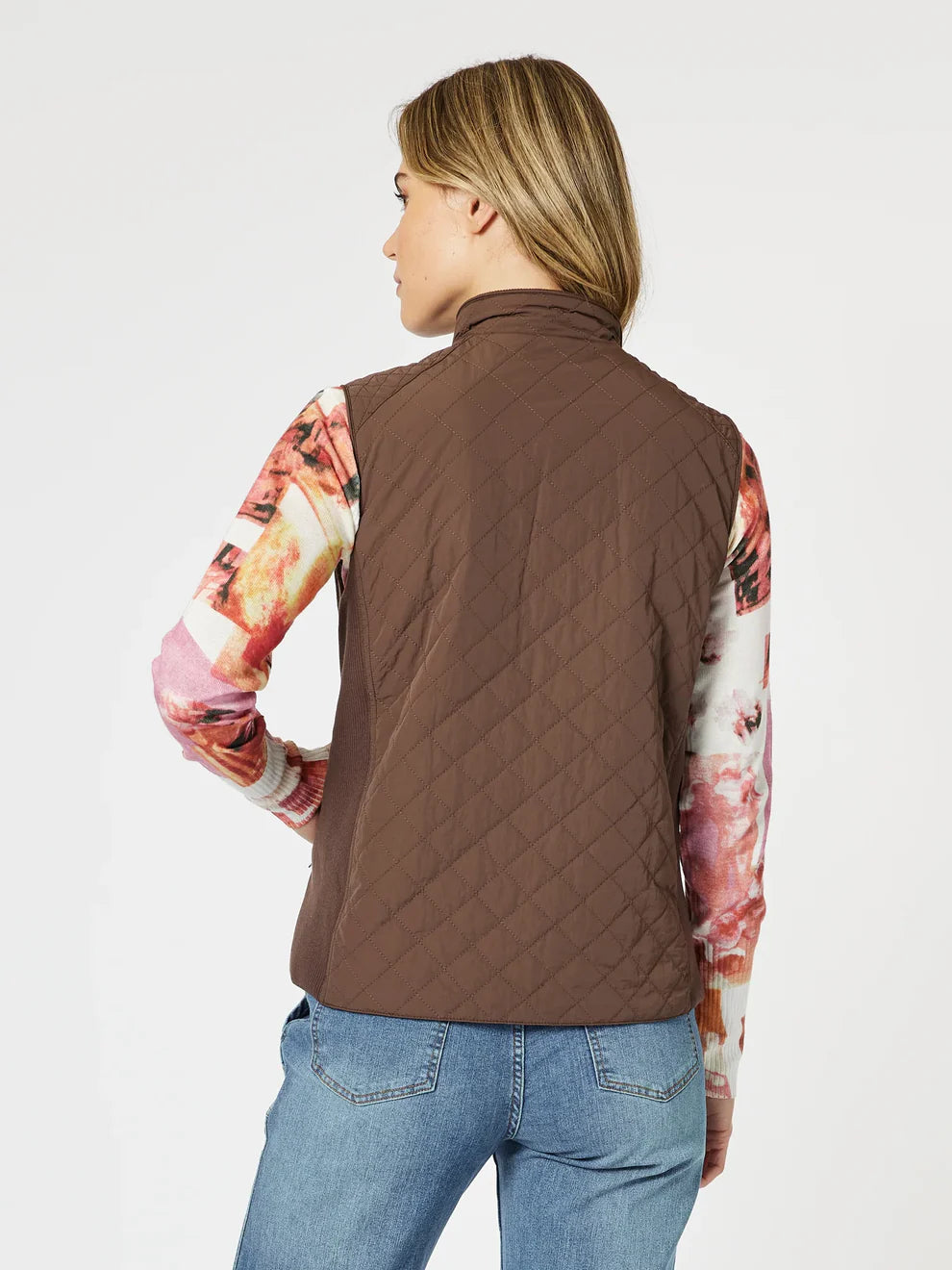 GORDON SMITH - Brighton Puffer Vest - Chocolate