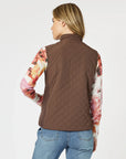 GORDON SMITH - Brighton Puffer Vest - Chocolate