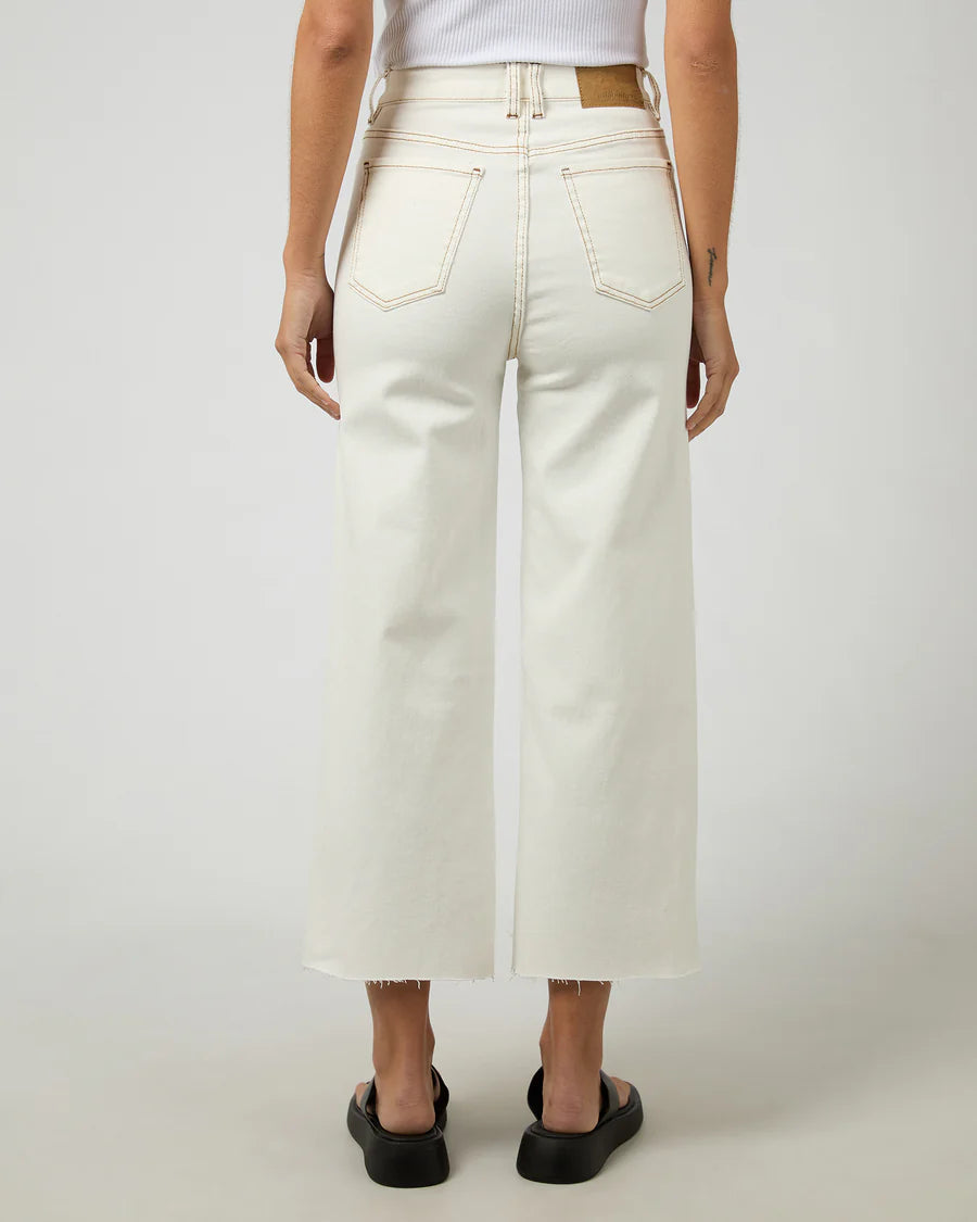 ALL ABOUT EVE - Charlie High Rise Wide Leg Jean - Vintage White
