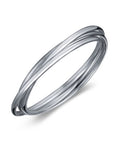 MYJS - Interlocking Bangle - Silver