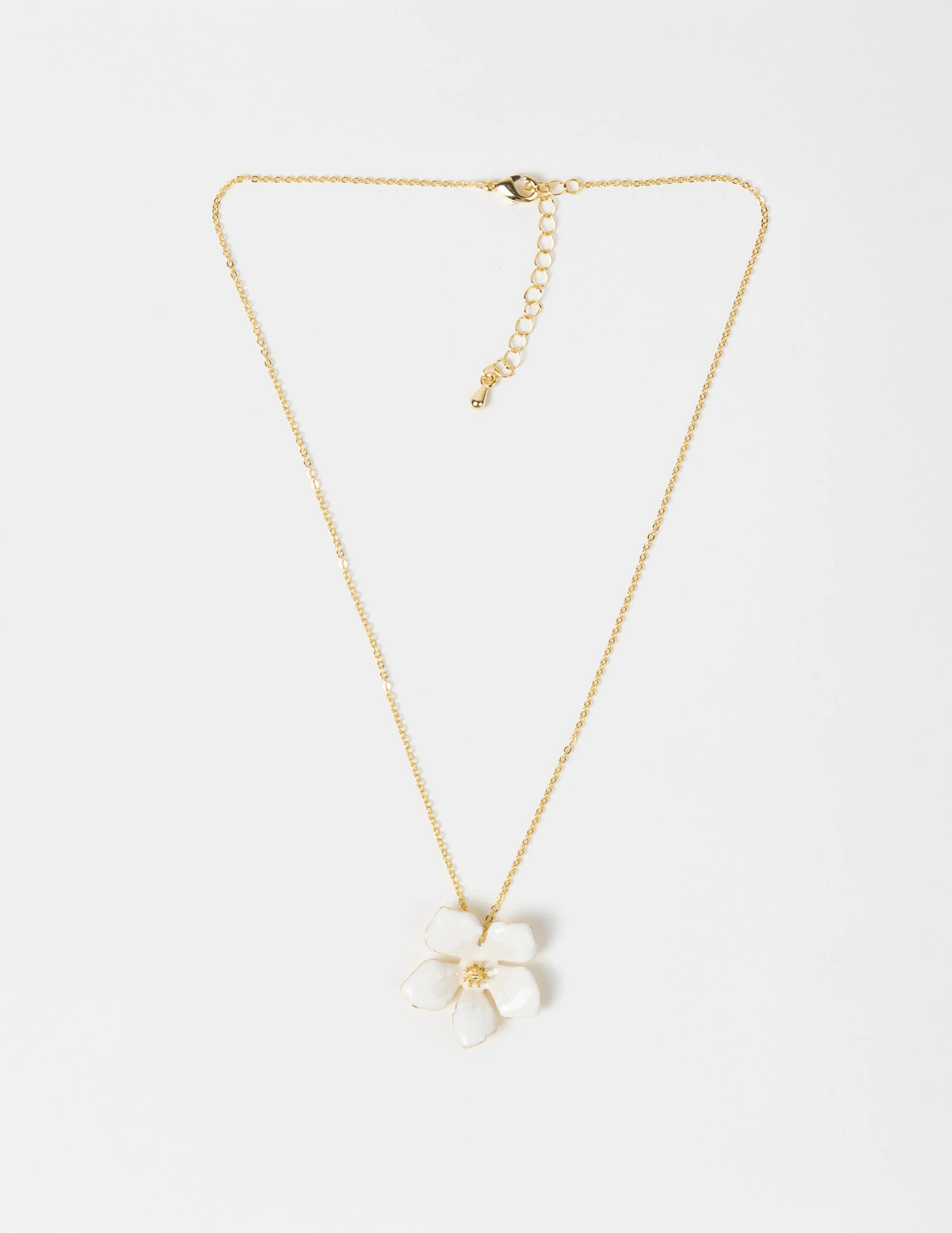 STELLA + GEMMA - Flower Necklace - White