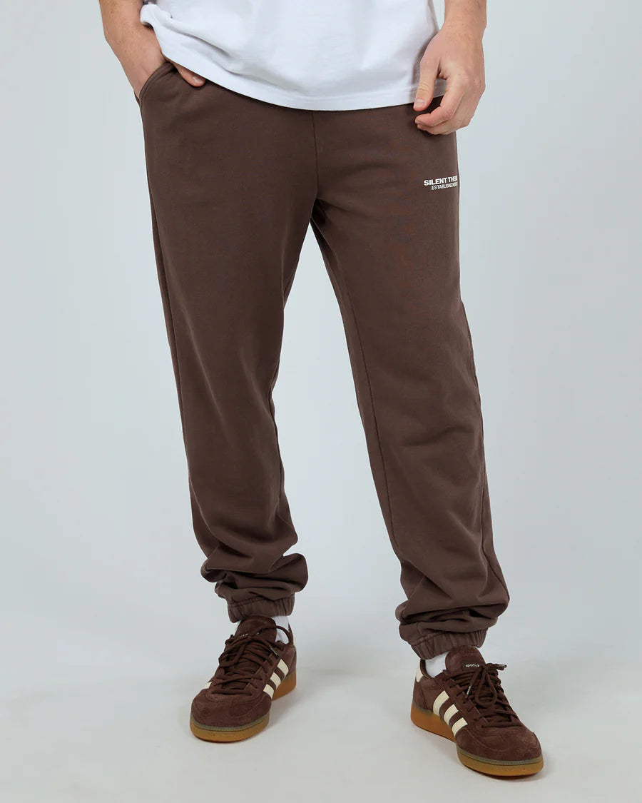 SILENT THEORY - Essential Theory Track Pant - Chocolate