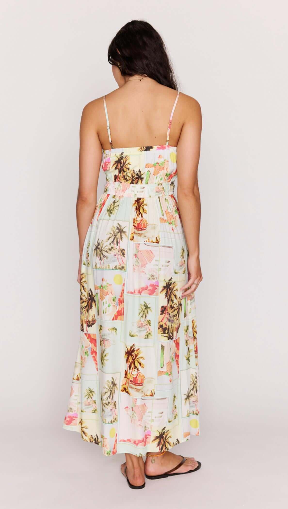 MINK PINK - Vintage Postcard Print Dress