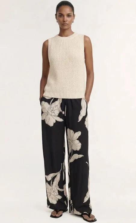STAPLE THE LABEL - Sketched Floral Drawstring Pant