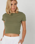 SILENT THEORY - Harlem Rib Tee - Khaki