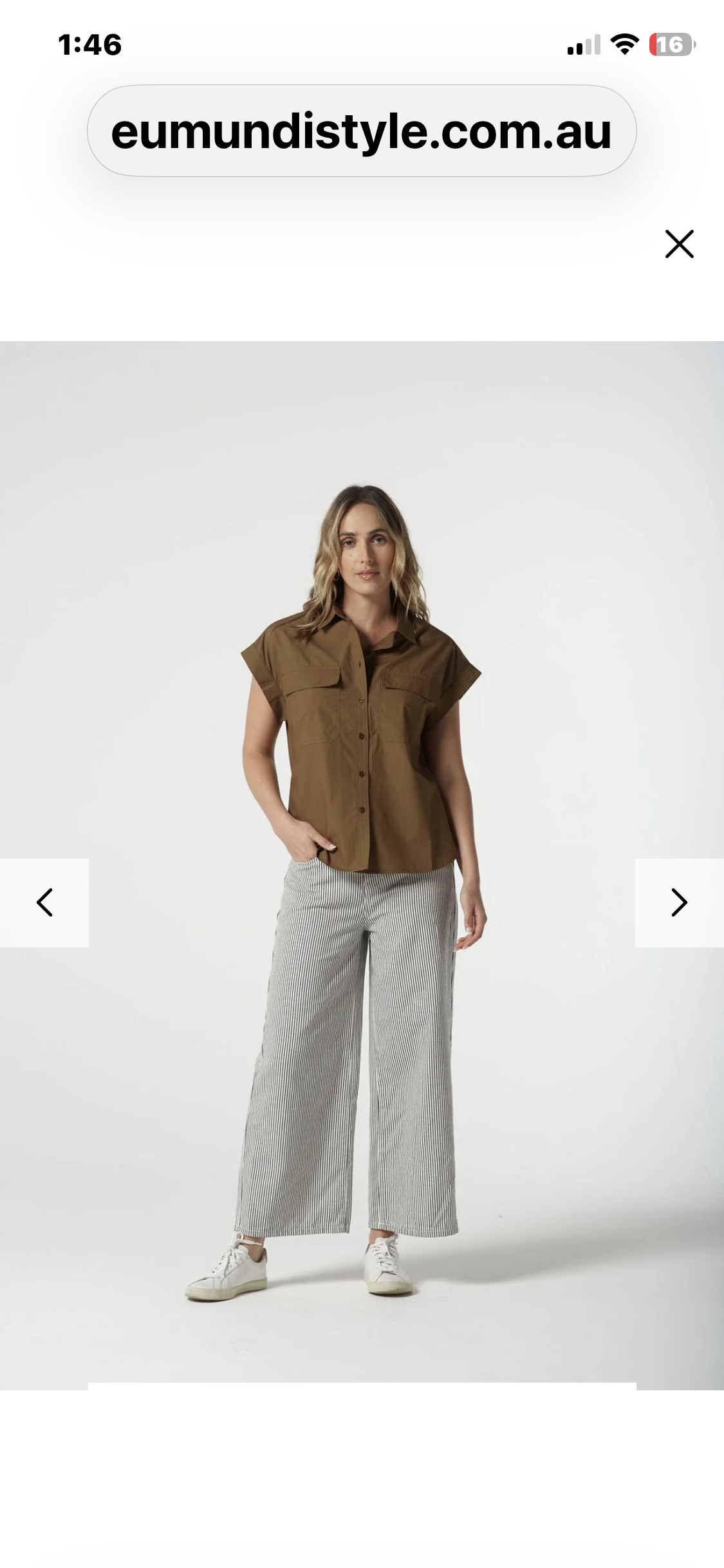 Goondiwindi Cotton Cargo Pocket Shirt. Otter
