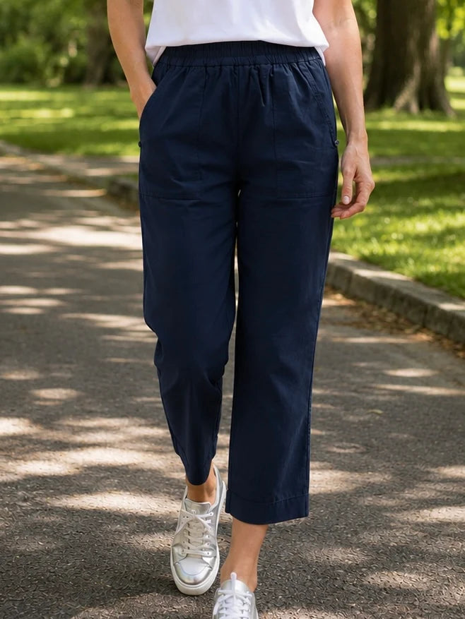 MAGLIA - Supreme Cropped Pant - Navy