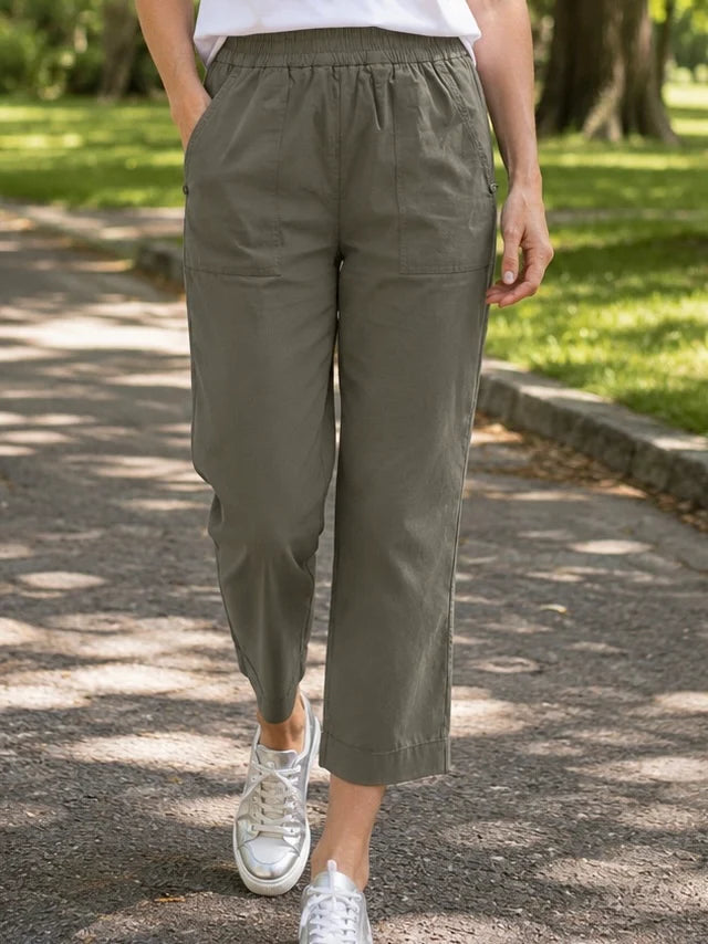 MAGLIA - Supreme Cropped Pant - Olive