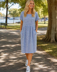 RENOMA - Breeze Pam Dress - Blue