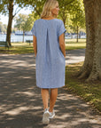 RENOMA - Breeze Pam Dress - Blue