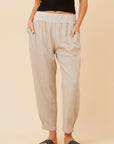 MAGLIA - Lux Lucy Tuck Pant - Natural