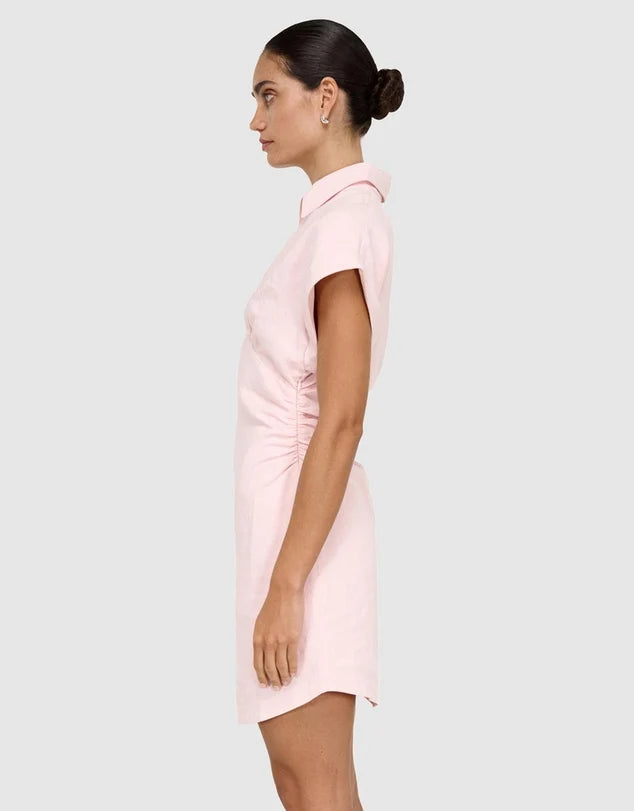 STAPLE THE LABEL - Avella Mini Dress - Rose Pink