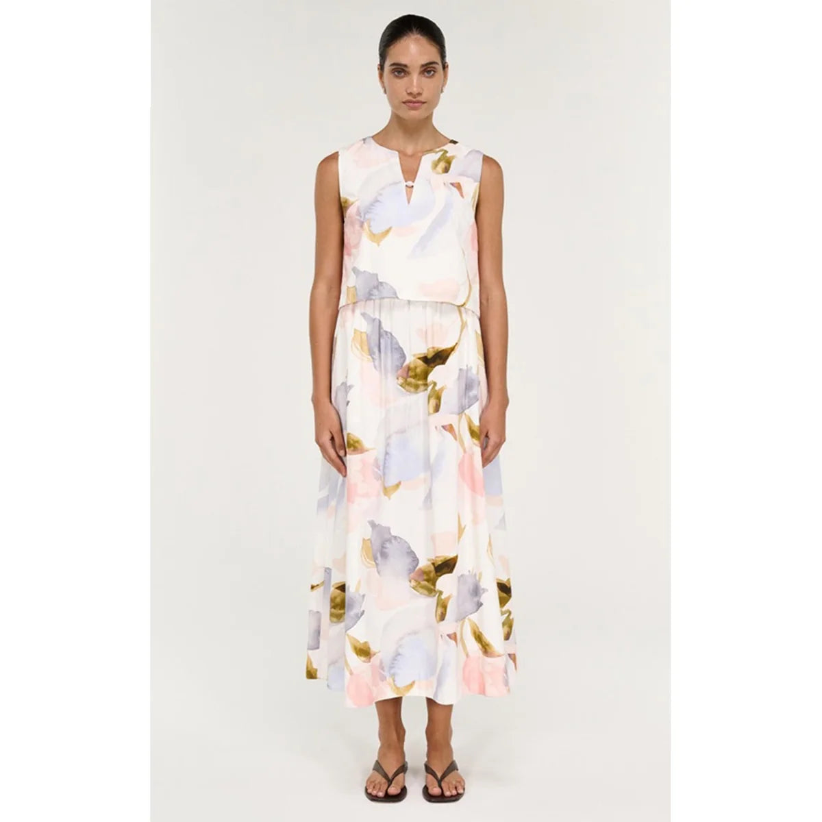 STAPLE THE LABEL - Valea Top - Watercolour Floral