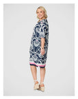 GORDON SMITH - Riviera Print Dress - Navy/White