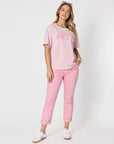 THREADZ - Coastal Embroidered Tee - Musk
