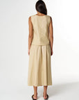CLOTH + PAPER + SCISSORS - Shell Top - Safari