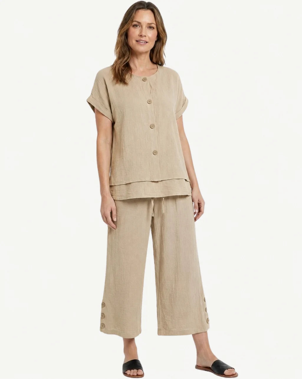 CORFU - Sand Relaxed Pant
