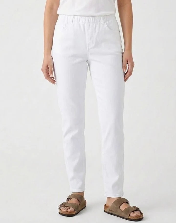 CORFU - Denim Pants - White