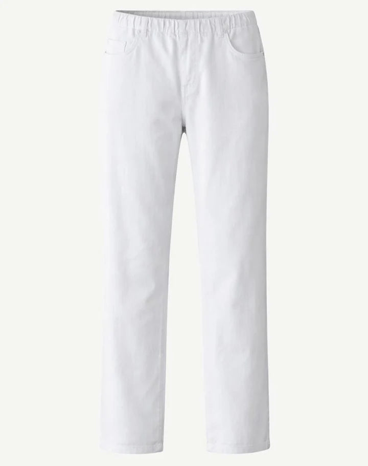 CORFU - Denim Pants - White