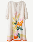 CORFU - Soft Horizon Printed Linen Midi Dress