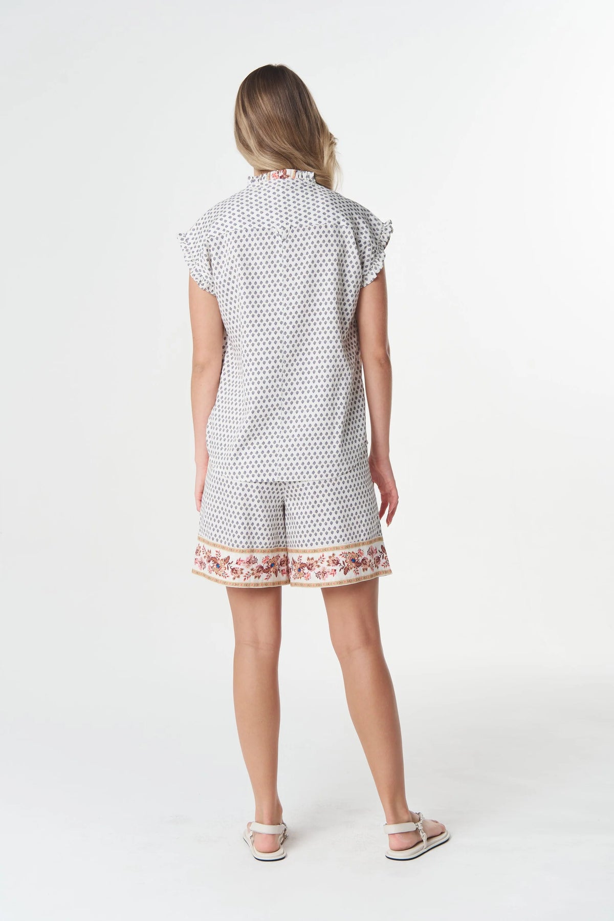 GOONDIWINDI - Sunray Cotton Blouse - Sunset Manor Print