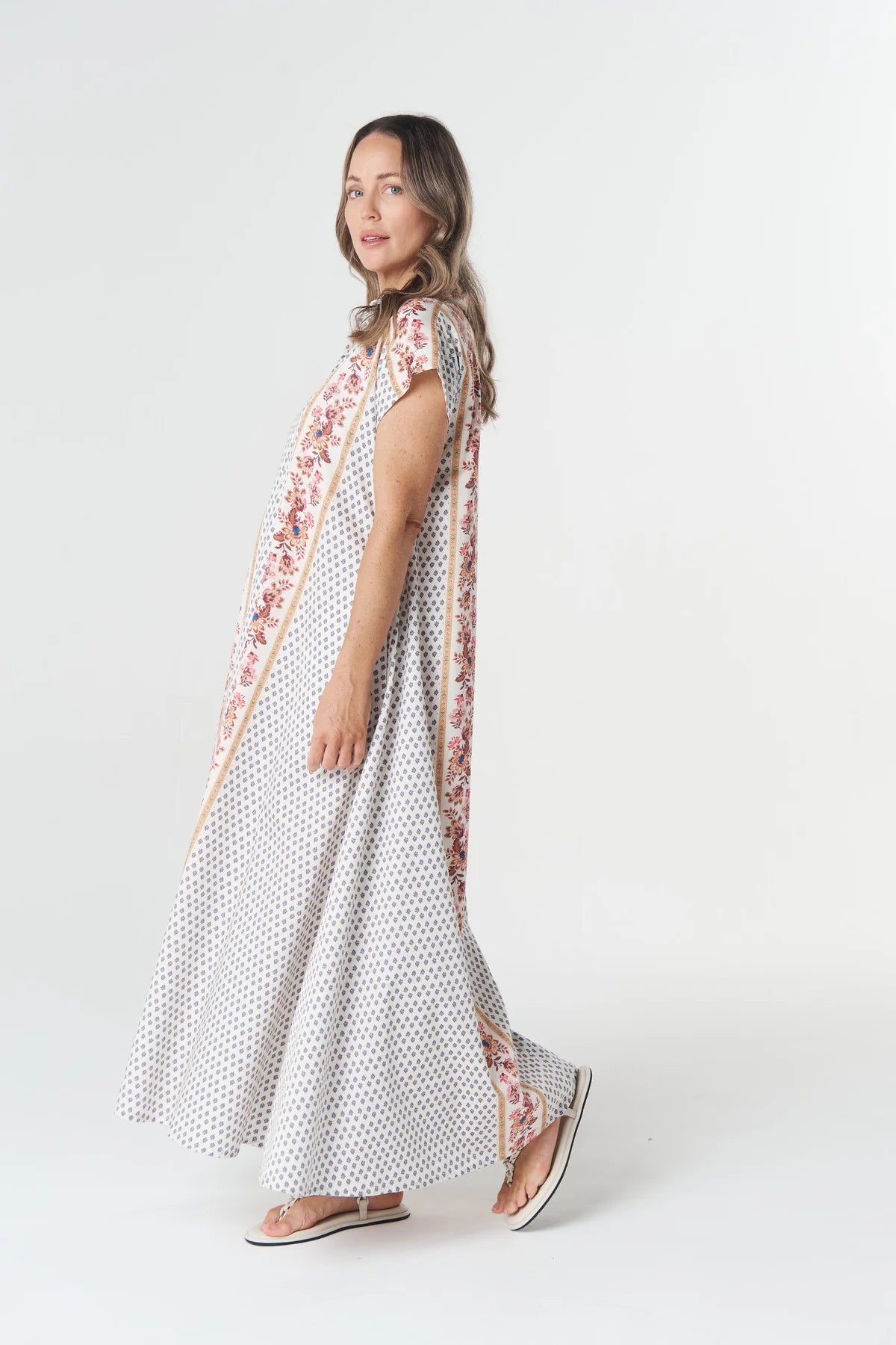GOONDIWINDI - Shell Cotton Dress - Sunset Manor Print
